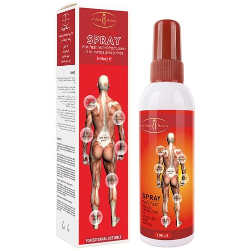 Aichun Beauty Спрей для тела Rapid Relief Spray Обезболивающий (красный) Скорая Помощь, 100 мл 1 шт силиконовый гелевый магнитотерапевтический бандаж для локтя компрессионная поддержка суставов облегчение боли в суставах тендинит