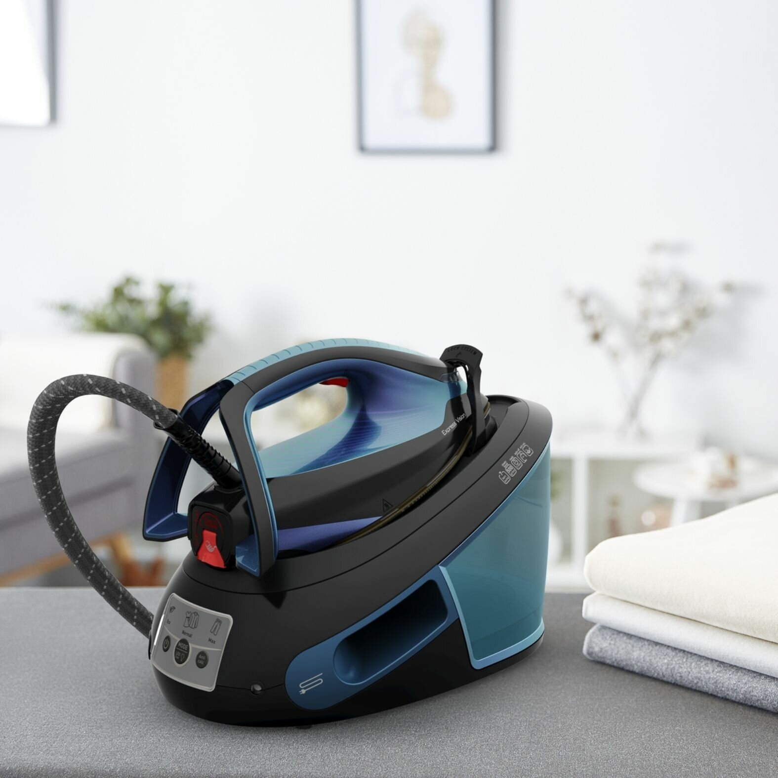 Парогенератор Tefal Express Vision SV8151E0 синий/черный - фотография № 14