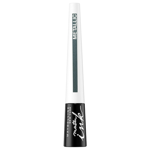 фото Maybelline Жидкая подводка для глаз Master Ink Metallic, оттенок 33 Glimmer Gree