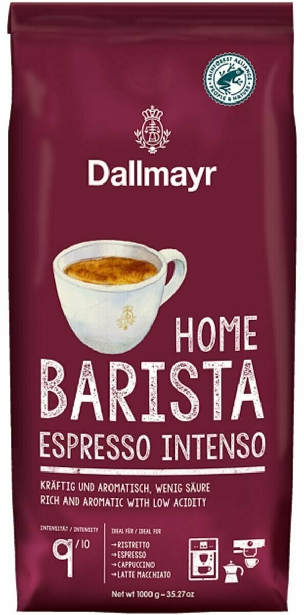 Кофе в зернах DALLMAYR Home Barista Espresso Intenso, 1кг - фотография № 1