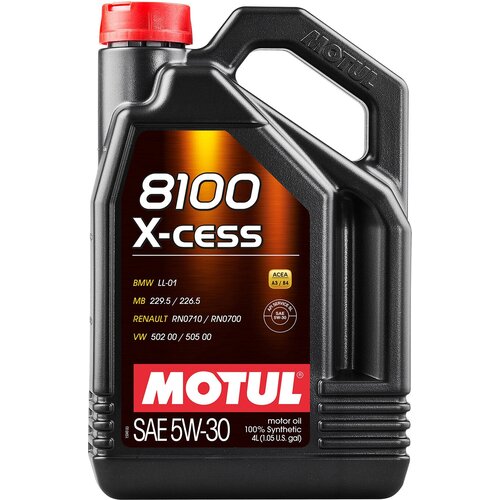 Масло моторное 5W30 MOTUL 4л синтетика 8100 X-CESS SL/A3