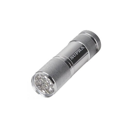 Ручной фонарь SUPRA SFL-AL-9L01C серебряный