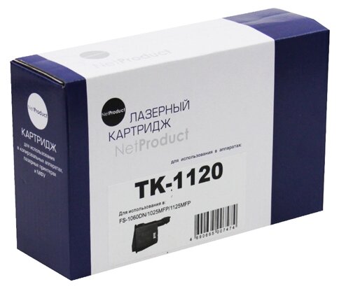 Тонер-картридж NetProduct (n-tk-1120) для Kyocera Fs-1060dn/1025mfp/1125mfp, 3K 9896103028 .