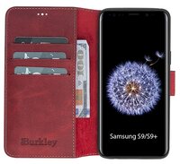 Чехол Burkley WCtn7tn1s9 для Samsung Galaxy S9 бордовый/оливковый