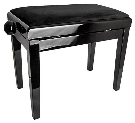 Банкетка для пианино Rin HY-PJ018B-GLOSS-BLACK