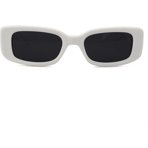 Солнцезащитные очки MORE JANE, прямоугольные, оправа: пластик, поляризационные, для женщин, белый