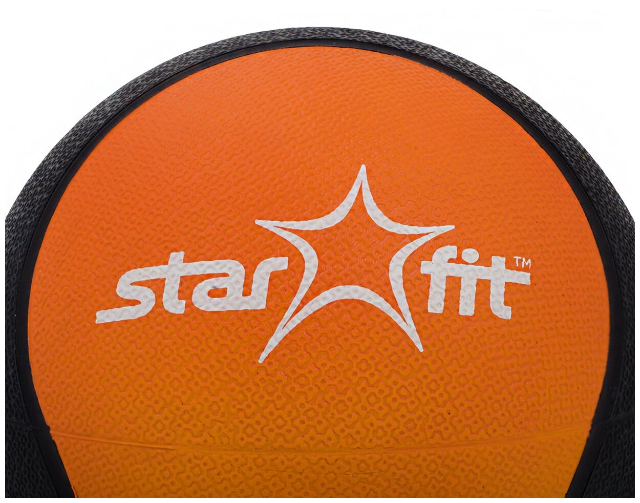 Медбол Starfit Pro GB-702 ф.:круглый d=18.8см оранжевый/черный (УТ-00007299) - фото №2