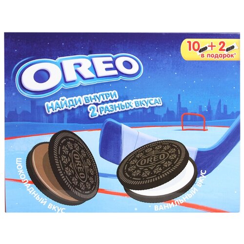 фото Печенье Oreo Шоколадный вкус и Ванильный вкус, 456 г