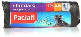 Мешки для мусора Paclan Standard, 30 л, 20 шт - фотография № 2