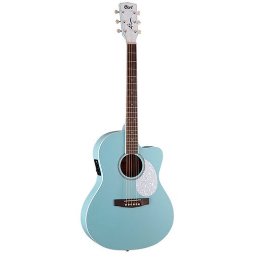 Jade-Classic-SKOP Jade Series Электро-акустическая гитара, голубая, Cort