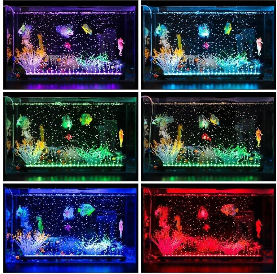 Лампа для аквариума с насосом (RGB, 220В, пузырьки) OG-LDP27 Огонек - фотография № 15