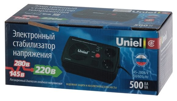 Стабилизатор напряжения Uniel U-STR-500/1 - фотография № 4