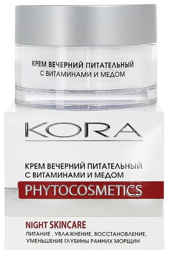 Kora Phytocosmetics Крем вечерний питательный с витаминами и медом для лица