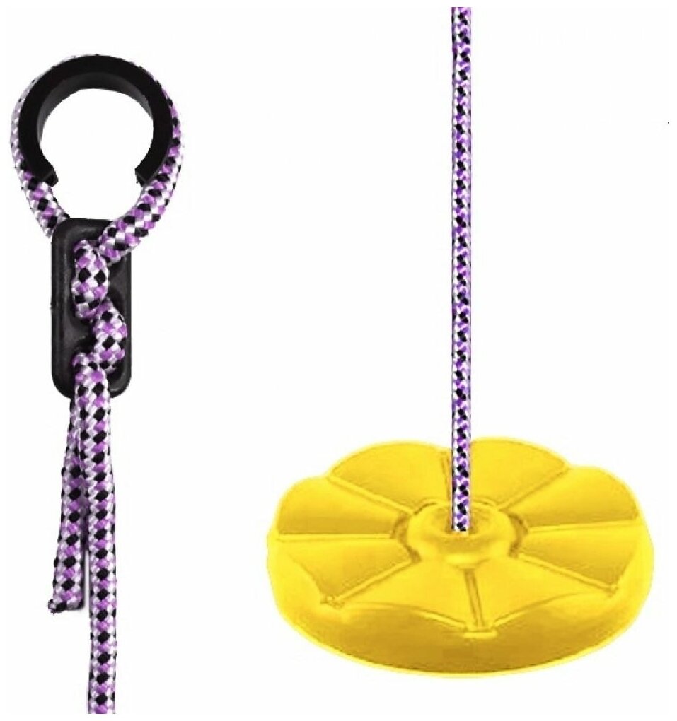 фото Пластиковые качели-диск Лиана Midzumi (желтый)