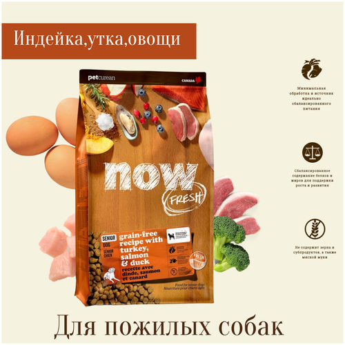 NOW Fresh беззерновой корм - Контроль веса для собак с индейкой, уткой и овощами