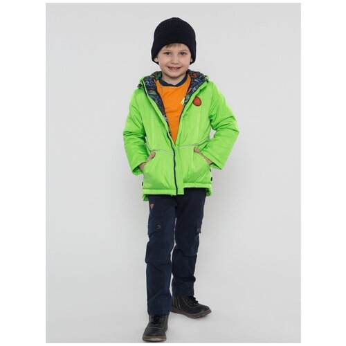 Куртка демисезонная для мальчика Шалуны 103086 зеленый 24, 080