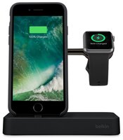 Док-станция универсальная Belkin Valet Charge Dock for Apple Watch + iPhone розовое золото