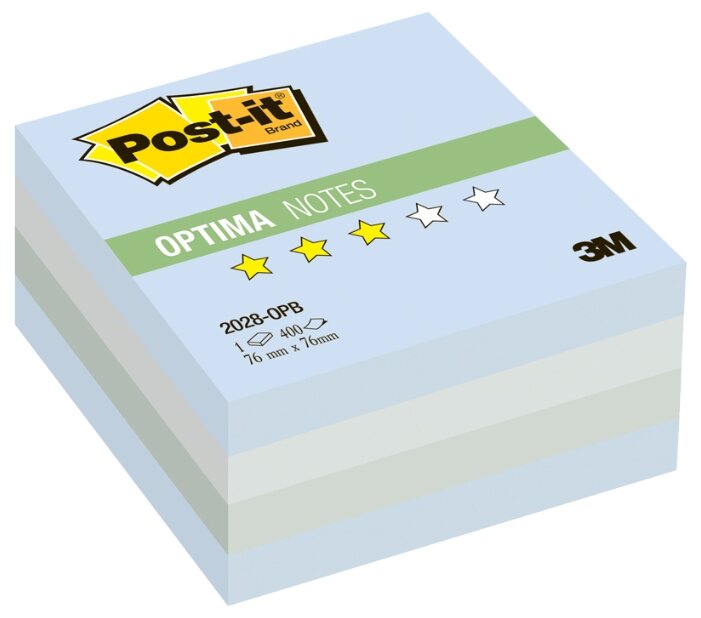 Post-it Блок-кубик Optima, 76х76 мм, 400 штук (2028)