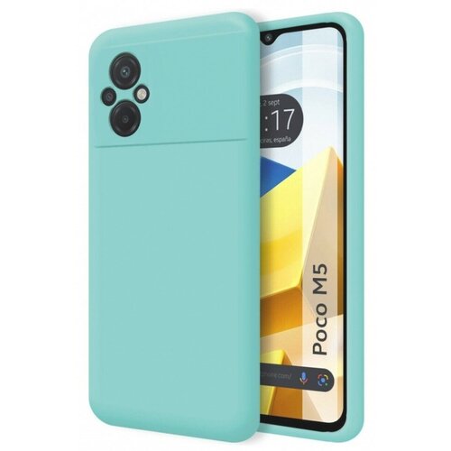 Накладка силиконовая Silicone Cover для Poco M5 бирюзовая накладка силиконовая silicone cover для poco f4 5g красная