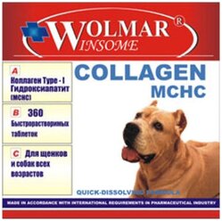 Добавка в корм Wolmar Winsome Collagen MCHC , 360 таб.