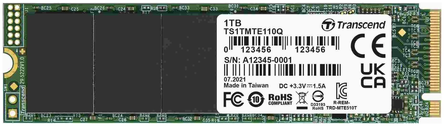 Твердотельный накопитель Transcend 110Q 1 ТБ M.2 TS1TMTE110Q