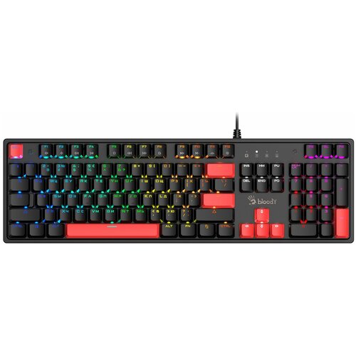 Клавиатура A4Tech Bloody S510R (механическая, RGB), черный