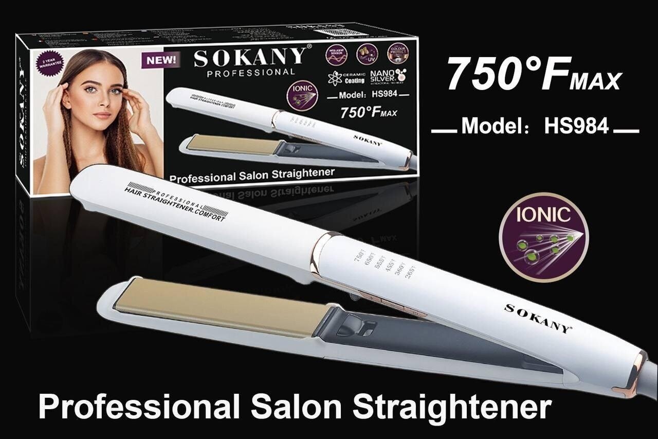 SOKANY HS-984 Профессиональный выпрямитель для волос с встроенной ионизацией - фотография № 7