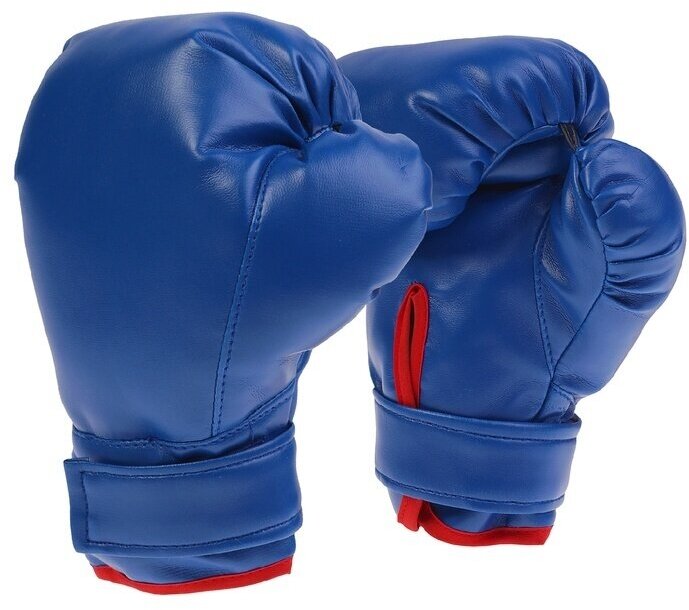 Перчатки боксерские КНР детские, цвет синий, от 4 до 7 лет (3572980)