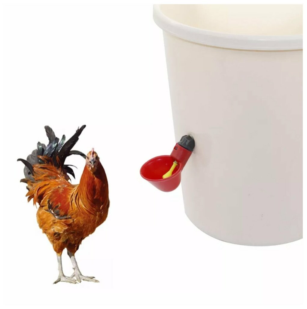 Поилка чашечная для цыплят 5 шт. - фотография № 4