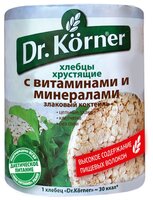 Хлебцы мультизлаковые Dr. Korner злаковый коктейль с витаминами и минералами 100 г