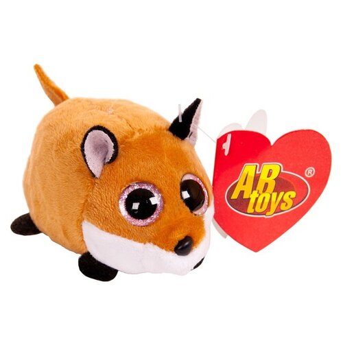 Мягкая игрушка ABtoys Лисичка рыжая, 10 см, оранжевый реснички лисичка рыжая 20 см игрушка мягкая abtoys