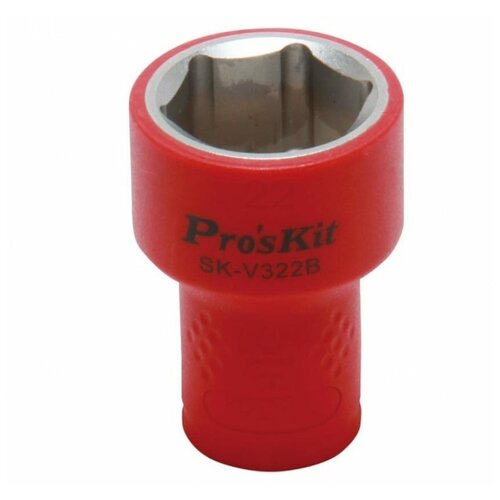 Изолированная 3/8 дюйма торцевая головка Proskit SK-V322B 22 мм (1000 В - VDE)