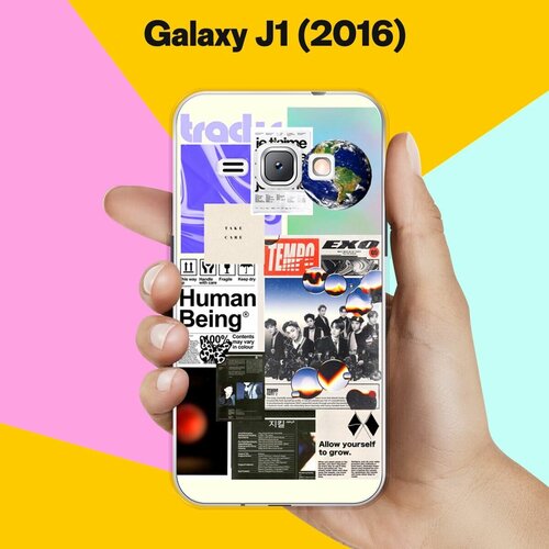 Силиконовый чехол на Samsung Galaxy J1 (2016) Pack 3 / для Самсунг Галакси Джей 1 (2016) пластиковый чехол forever young на samsung galaxy j1 самсунг галакси джей 1