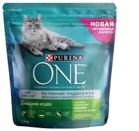 Корм для кошек Purina ONE (1.5 кг) Для домашних кошек с Индейкой и цельными злаками 1.5 кг