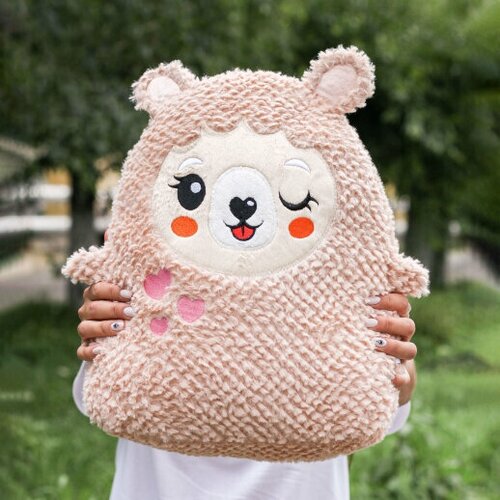 фото Мягкая игрушка hugme toys «овечка», 40 см ilikegift