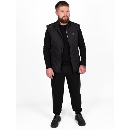 фото Ea7 жилет черный утепленный (2xl) emporio armani