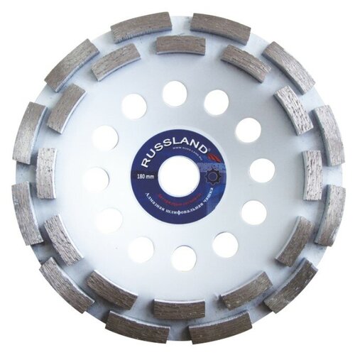 Алмазная шлифовальная чашка двухрядная 180x22,23мм