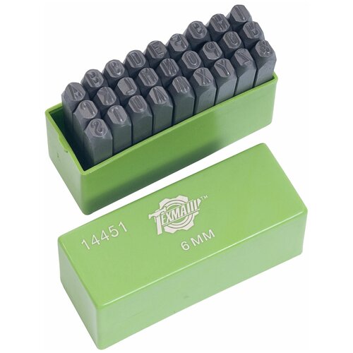 Набор клейм буквенных латиница 6 мм сталь BERiL BERIL 553006 цена за 1 шт 1940₽