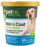 Добавка в корм petnc Skin & Coat Soft Chews 138 г 60 шт.