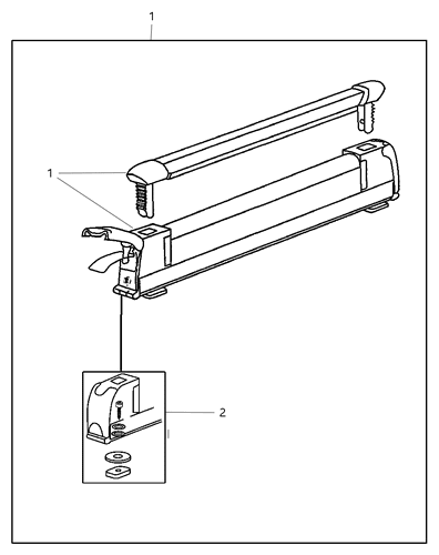 Крепление CHRYSLER для перевозки лыж и сноубордов (оригинальный аксессуар)