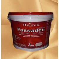 Краска акриловая Fassaden Farbe моющаяся супер-белая 3кг Ramix