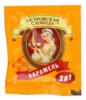 Растворимый кофе Петровская слобода 3 в 1 Карамель, в пакетиках (25 шт.)