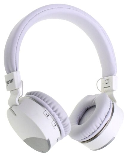 Наушники bluetooth Gorsun E86 со встроенным MP3-плеером (white)