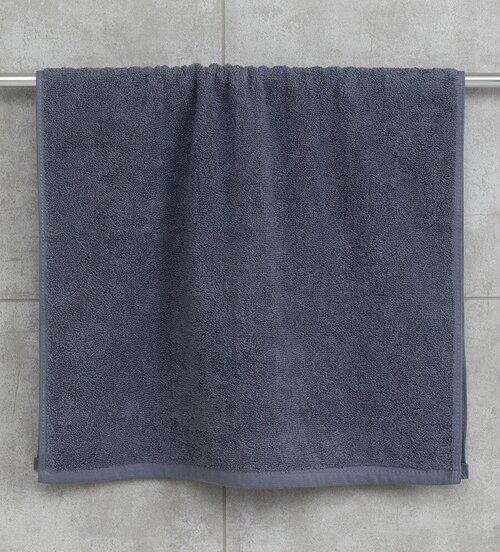 Махровое полотенце 40*70 см, цвет- серый, 