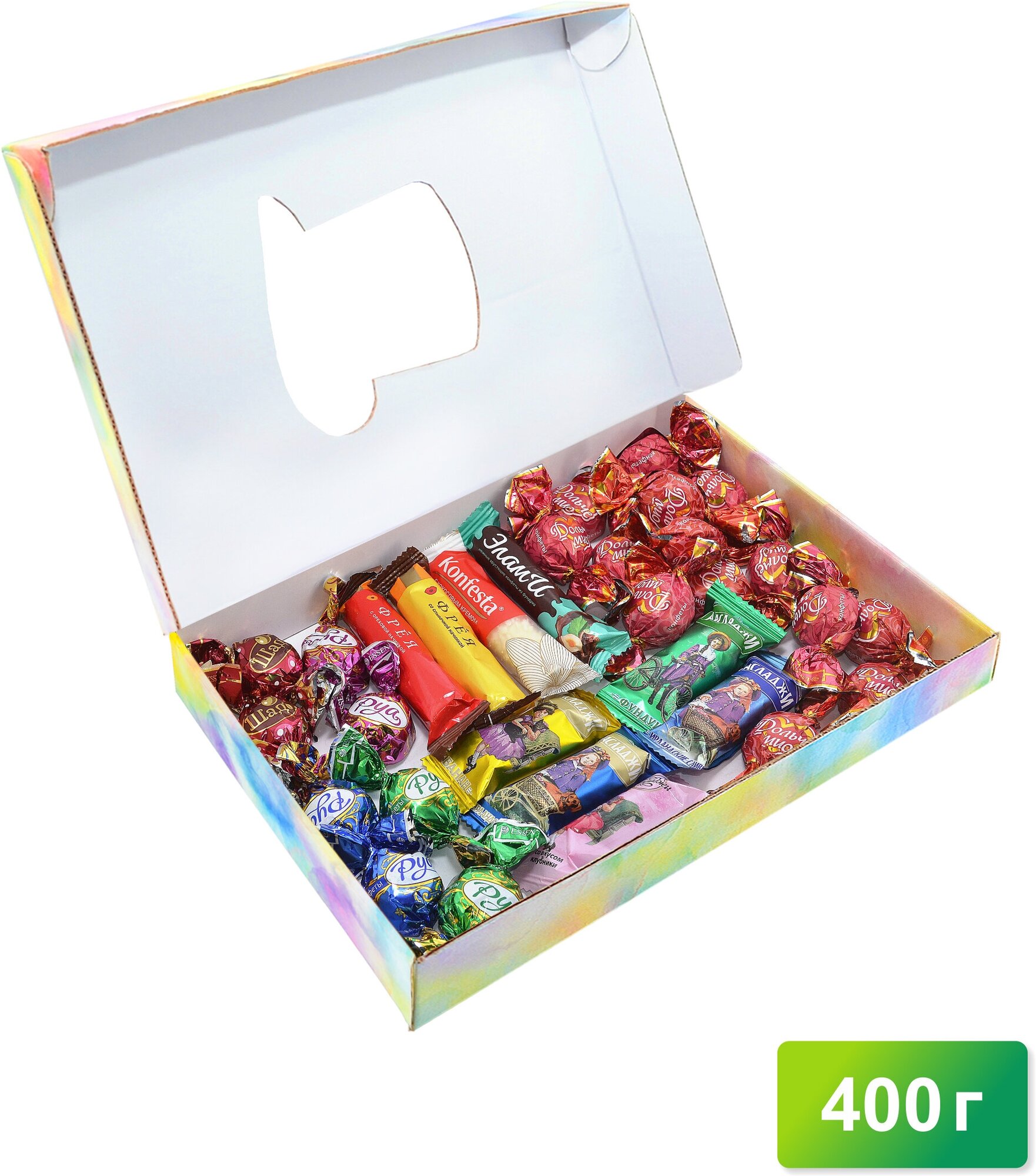 Конфеты шоколадные "Essen/Konfesta" ассорти из в подарочной коробке, подарочные конфеты, Тимофеев ко, 400 г - фотография № 1