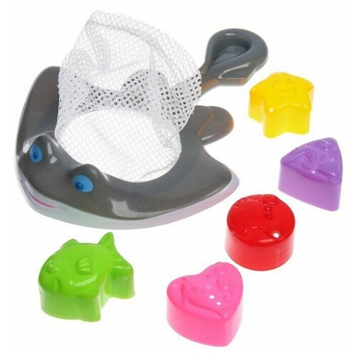 Набор игрушек для ванны Поймай рыбку сачок 5 игрушек 899₽