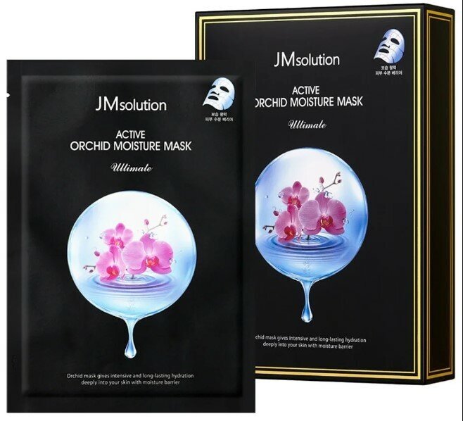 JMsolution Увлажняющая тканевая маска с экстрактом орхидеи Active Orchid Moisture Mask Ultimate 30 мл*10 шт.