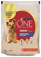 Корм для собак Purina ONE (0.2 кг) МИНИ Взрослая Говядина с рисом