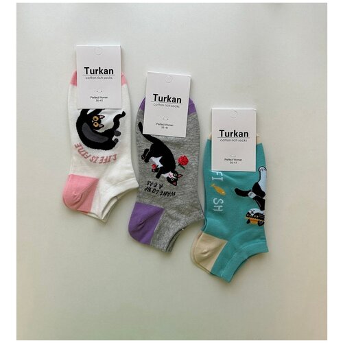 фото Носки набор "кошачьи лапки" 3 шт. turkan