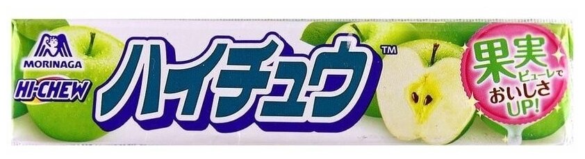 Жевательные конфеты Morinaga Hi-Chew Green Apple, 55 г - фотография № 3